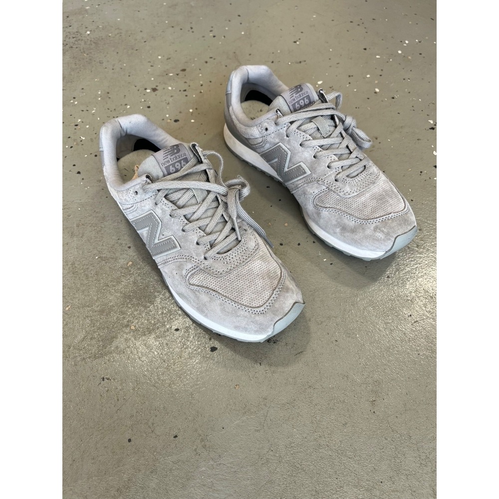 New Balance 696 Sneaker Womens 8.5 Gray Classic Retro Lace Up WL696WPG